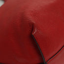 Chloe Dylan Tote Bag Leather Red Gold Auth am8898-12