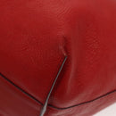 Chloe Dylan Tote Bag Leather Red Gold Auth am8898-13