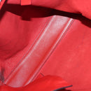 Chloe Dylan Tote Bag Leather Red Gold Auth am8898-18