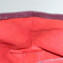 Chloe Dylan Tote Bag Leather Red Gold Auth am8898-19