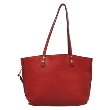 Chloe Dylan Tote Bag Leather Red Gold Auth am8898 - 0
