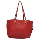 Chloe Dylan Tote Bag Leather Red Gold Auth am8898-3
