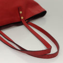 Chloe Dylan Tote Bag Leather Red Gold Auth am8898-8