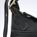 Coach Shoulder Bag Leather Black Gold Auth am8902-19