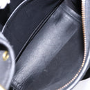 Coach Shoulder Bag Leather Black Gold Auth am8902-10