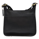 Coach Shoulder Bag Leather Black Gold Auth am8902-13