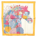 HERMES Carre 45 Scarf ""ROBE LEGERE"" Silk Orange Auth am8904-1