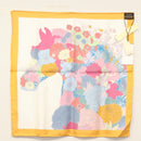 HERMES Carre 45 Scarf ""ROBE LEGERE"" Silk Orange Auth am8904-7