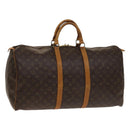 LOUIS VUITTON Monogram Keepall 55 Boston Bag M41424 LV Auth am8907-1