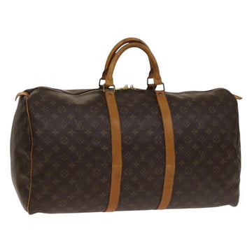 LOUIS VUITTON Monogram Keepall 55 Boston Bag M41424 LV Auth am8907