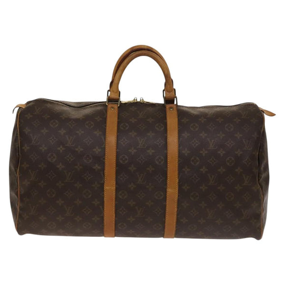LOUIS VUITTON Monogram Keepall 55 Boston Bag M41424 LV Auth am8907
