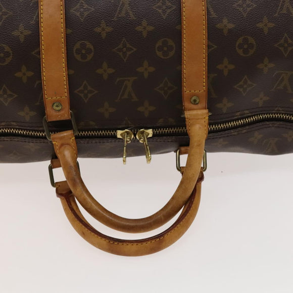 LOUIS VUITTON Monogram Keepall 55 Boston Bag M41424 LV Auth am8907