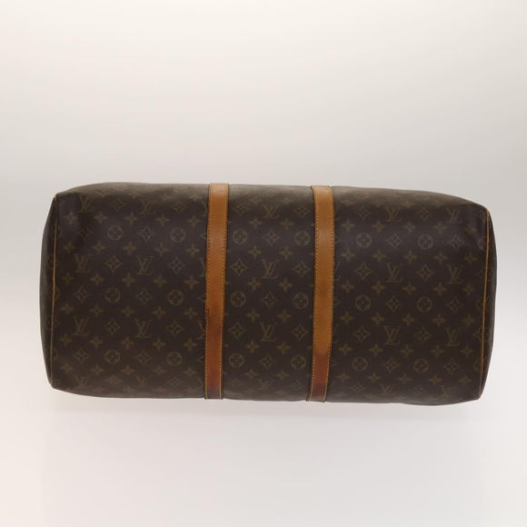 LOUIS VUITTON Monogram Keepall 55 Boston Bag M41424 LV Auth am8907