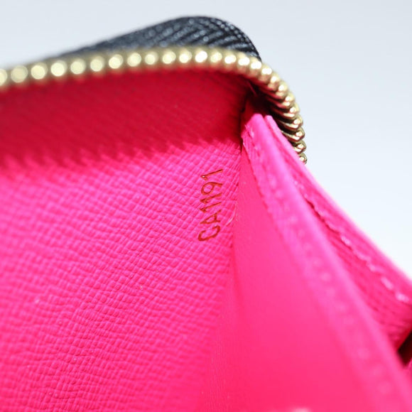 LOUIS VUITTON Monogram Multicolor Zippy Wallet Wallet Black M60243 Auth am8910V