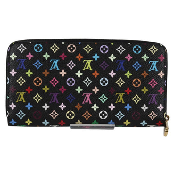 LOUIS VUITTON Monogram Multicolor Zippy Wallet Wallet Black M60243 Auth am8910V - 0