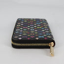 LOUIS VUITTON Monogram Multicolor Zippy Wallet Wallet Black M60243 Auth am8910V-3