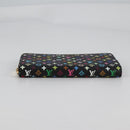 LOUIS VUITTON Monogram Multicolor Zippy Wallet Wallet Black M60243 Auth am8910V-6