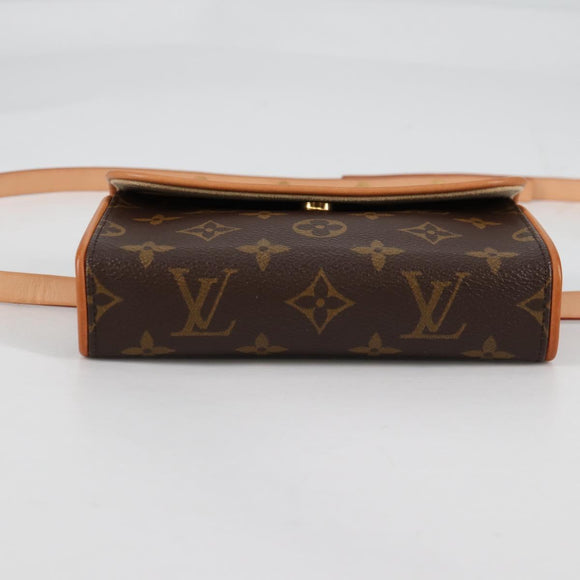 LOUIS VUITTON Monogram Pochette Florentine Waist Bag M51855 LV Auth am8911V