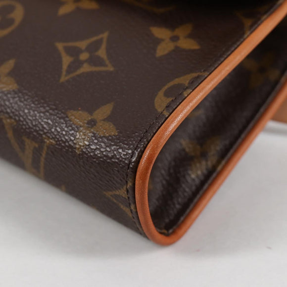 LOUIS VUITTON Monogram Pochette Florentine Waist Bag M51855 LV Auth am8911V