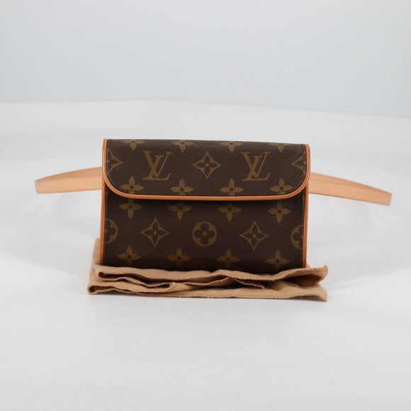 LOUIS VUITTON Monogram Pochette Florentine Waist Bag M51855 LV Auth am8911V