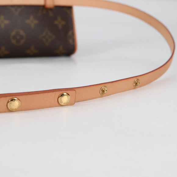 LOUIS VUITTON Monogram Pochette Florentine Waist Bag M51855 LV Auth am8911V