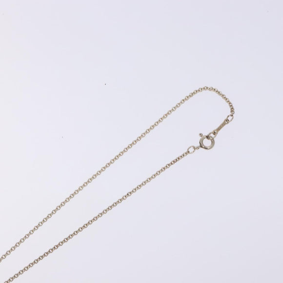 TIFFANY&Co. Open heart Necklace Ag925 Silver Auth am8914