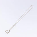 TIFFANY&Co. Open heart Necklace Ag925 Silver Auth am8914-2