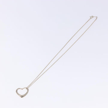 TIFFANY&Co. Open heart Necklace Ag925 Silver Auth am8914 - 0