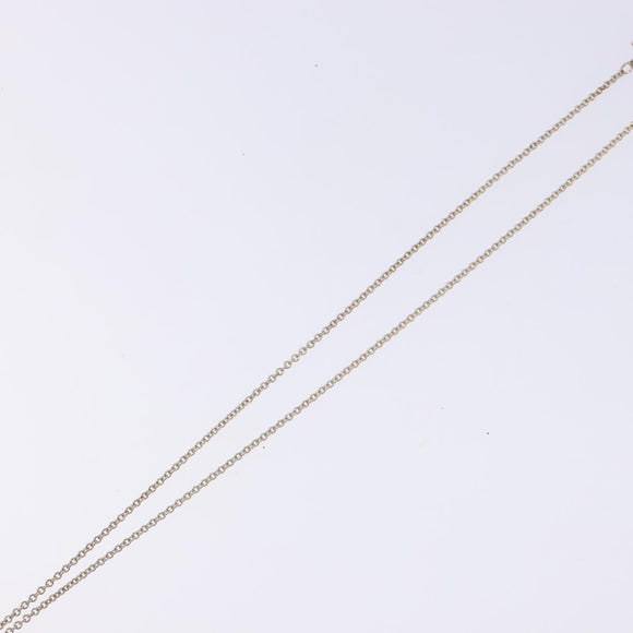 TIFFANY&Co. Open heart Necklace Ag925 Silver Auth am8914