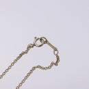 TIFFANY&Co. Open heart Necklace Ag925 Silver Auth am8914-7