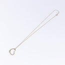 TIFFANY&Co. Open heart Necklace Ag925 Silver Auth am8914-8
