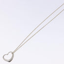 TIFFANY&Co. Open Heart Necklace Ag925 Silver Auth am8916-10