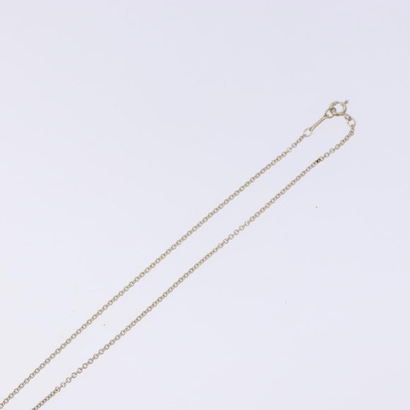 TIFFANY&Co. Open Heart Necklace Ag925 Silver Auth am8916