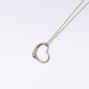 TIFFANY&Co. Open Heart Necklace Ag925 Silver Auth am8916-3