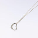 TIFFANY&Co. Open Heart Necklace Ag925 Silver Auth am8916-4