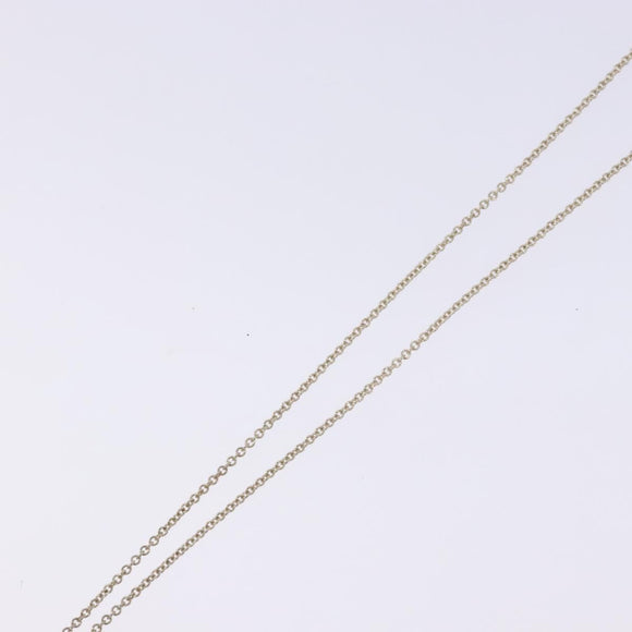 TIFFANY&Co. Open Heart Necklace Ag925 Silver Auth am8916