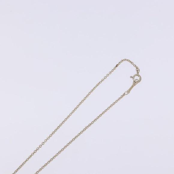 TIFFANY&Co. Open Heart Necklace Ag925 Silver Auth am8916