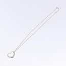 TIFFANY&Co. Open Heart Necklace Ag925 Silver Auth am8916-8