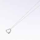 TIFFANY&Co. Open Heart Necklace Ag925 Silver Auth am8917-10