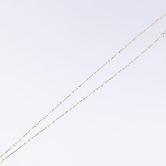 TIFFANY&Co. Open Heart Necklace Ag925 Silver Auth am8917