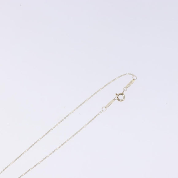 TIFFANY&Co. Open Heart Necklace Ag925 Silver Auth am8917