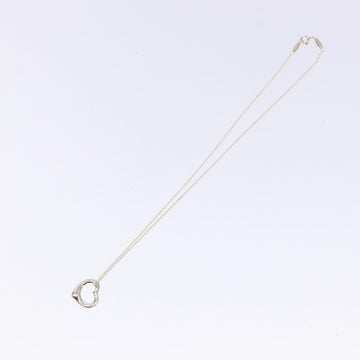 TIFFANY&Co. Open Heart Necklace Ag925 Silver Auth am8917 - 0
