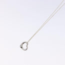 TIFFANY&Co. Open Heart Necklace Ag925 Silver Auth am8917-4