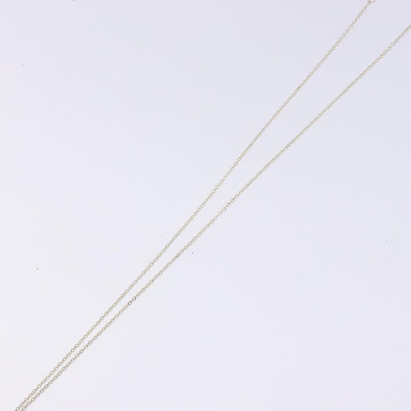 TIFFANY&Co. Open Heart Necklace Ag925 Silver Auth am8917