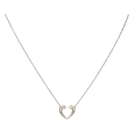 TIFFANY&Co. New Tenderness Heart Necklace Ag925 Silver Auth am8918