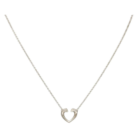 TIFFANY&Co. New Tenderness Heart Necklace Ag925 Silver Auth am8918