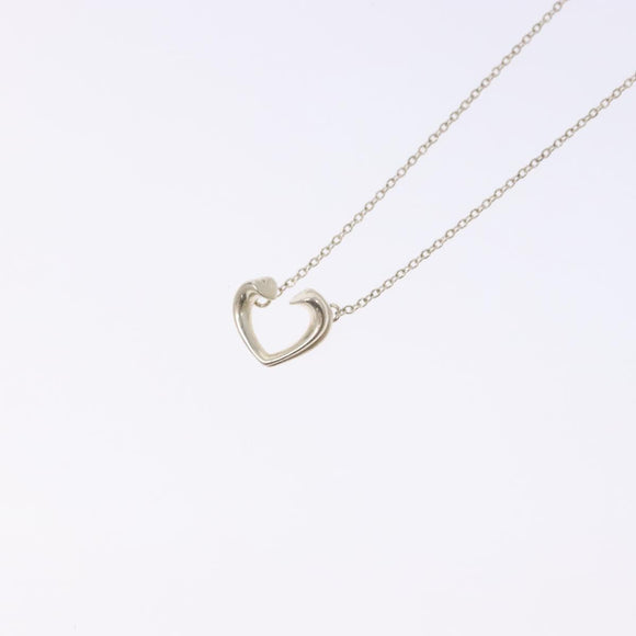 TIFFANY&Co. New Tenderness Heart Necklace Ag925 Silver Auth am8918