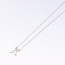 TIFFANY&Co. Kiss Cross Necklace Ag925 Silver Auth am8919-4