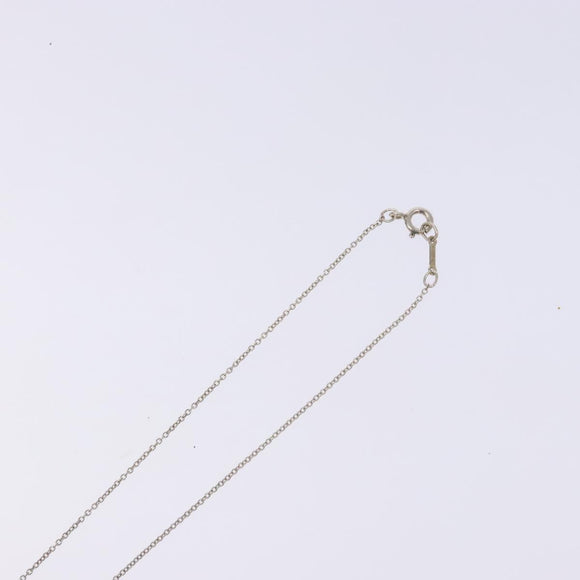 TIFFANY&Co. Kiss Cross Necklace Ag925 Silver Auth am8919