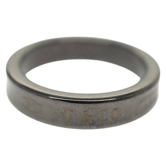 TIFFANY&Co. Ring Titanium Black Auth am8922V